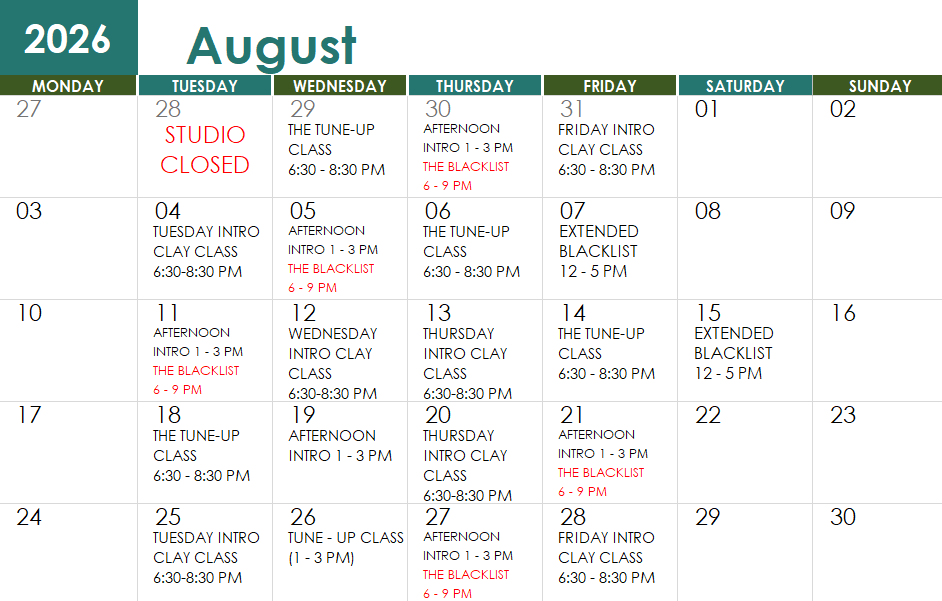 SC Aug 2026 Classes