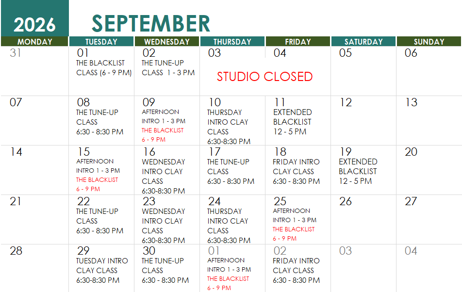 SC Sept 2026 Classes
